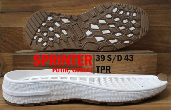 Sol Sepatu Pria SPRINTER PUTIH COKLAT TPR 28